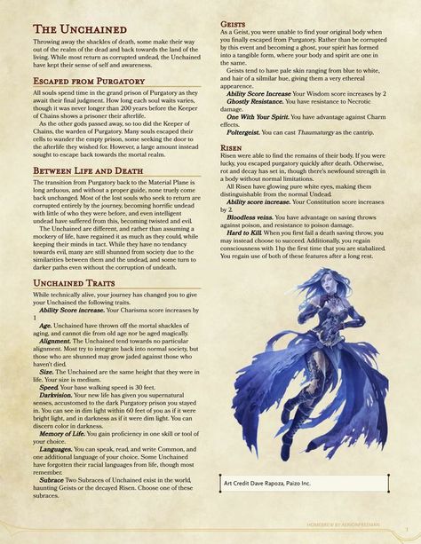 Dnd Homebrew Races, Homebrew Races, 5e Races, Dungeons And Dragons Races, D D Races, Dnd Stories, Dnd Homebrew, Dungeon Master's Guide, Dnd Classes