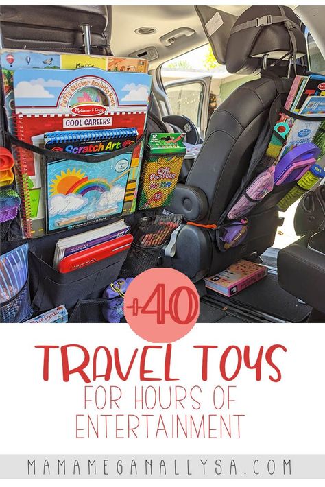 Toddler Road Trip Activities, Travel Toys For Kids, Car Trip Activities, Car Ride Activities, Kid Road Trip Activities, Road Trip Toys, Road Trip Entertainment, Disney Road Trip, Toddler Road Trip