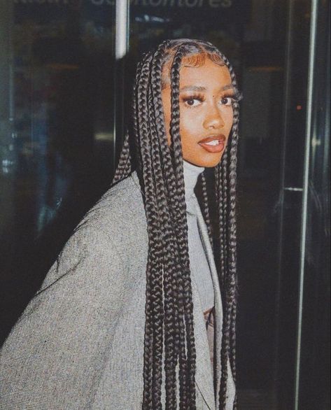 Big Box Braids Hairstyles, Fesyen Rambut, How To Walk, Box Braids Styling, Girls Hairstyles Braids, Girls Braids, African Braids Hairstyles, Braided Hairstyles For Black Women, Let It Go