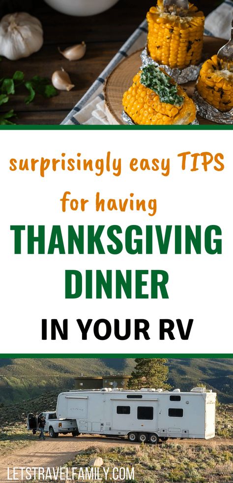 Camping Thanksgiving Dinner, Thanksgiving Camping, Thanksgiving For Two, Cooking Thanksgiving Turkey, Rv Meals, Camping Thanksgiving, Easy Thanksgiving Dinner, Rv Cooking, Thanksgiving Cooking