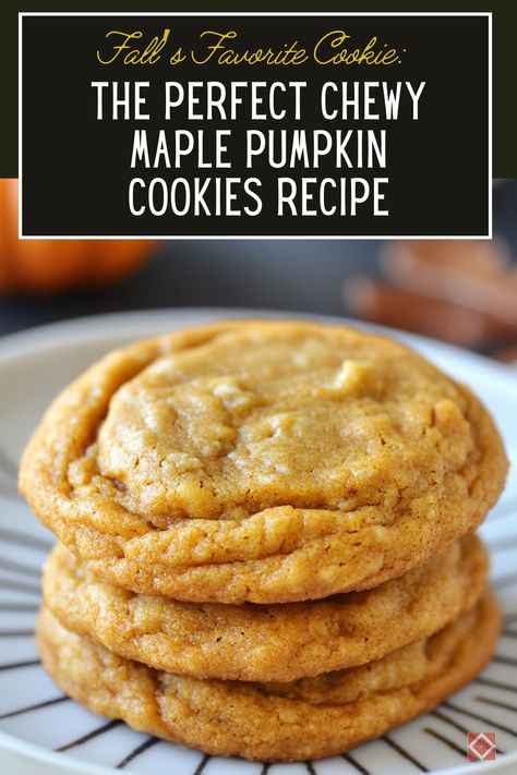 Craving the flavors of fall? 🍂 These chewy maple pumpkin cookies are the perfect autumn treat! With warm spices, rich maple syrup, and tender pumpkin, these cookies capture the essence of the season in every bite. Learn how to master the perfect texture! Maple Spice Cookies, Chewy Maple Pumpkin Cookies, Nestle Pumpkin Spice Morsels Recipes, Chewy Maple Cookies, Chewy Brown Butter Maple Pumpkin Cookies, Maple Peanut Butter Cookies, Pumpkin Maple Cookies, Pumpkin Streusel Cookies, Brown Butter Maple Pumpkin Cookies