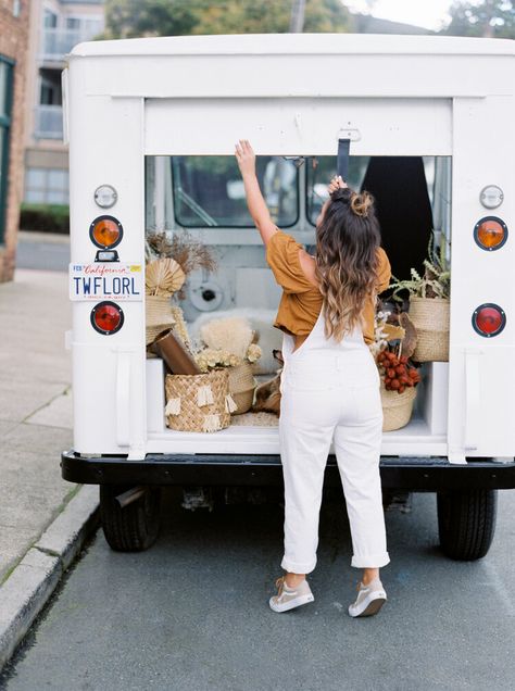 Kristine Herman Photography Flower Truck Business, Selling Flowers, Truck Business, Truck Driving, Flower Truck, Driving Games, Flower Business, Flower Cart, Flower Store