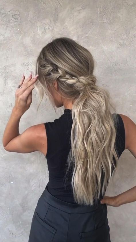 Pin on Kampausideoita Guest Hair, Fishtail Braid, Peinados Fáciles Para Cabello Corto, Work Hairstyles, Hairdo For Long Hair, Easy Hairstyles For Long Hair, Tutorial Video, Wedding Hair And Makeup, Great Hair