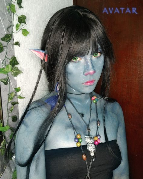 avatar na'vi avatar2 cosplay makeup Face Plastic Surgery, Avatar Halloween, Avatar Makeup, Avatar Blue, Avatar Film, Avatar Cosplay, Make Avatar, Female Avatar, Halloween This Year