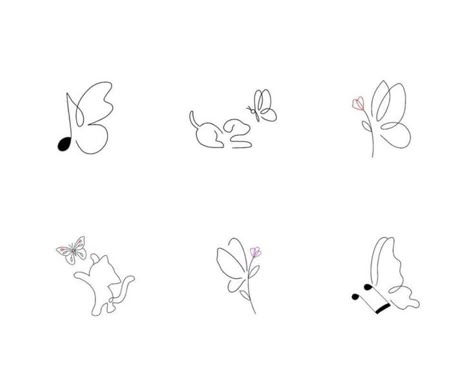 Pin on Chicas Anime Duo Tattoo Ideas Friends, Small Dainty Tattoos With Meaning, Cute Tiny Tattoos Simple, Tatoos Music, Tiny Music Tattoo, Cat And Butterfly Tattoo, Music Tattoo Minimalist, Small Music Tattoos, Tatoo Dog