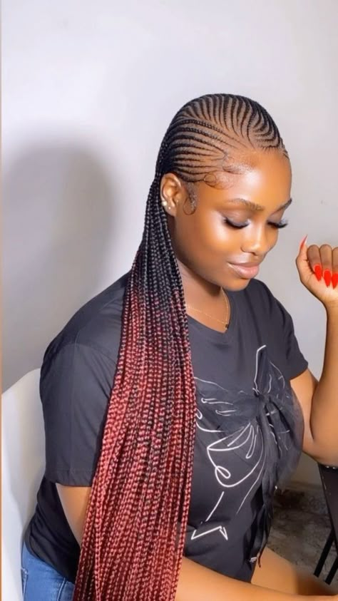 Ladies Braids Hairstyles Black, All Back Styles Braids, Braided All Back Hairstyles, All Back Weaving With Natural Hair, All Back Braid Styles, Braided Cornrow Hairstyles Natural Hair, Weaving Hairstyles For Natural Hair, Unique Cornrows, All Back Hairstyle Natural Hair