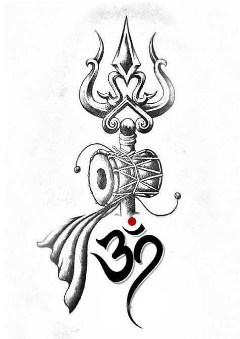 Trisula Tattoo Design, Trishul Tattoo Design, Murugan Images, Cross With Wings Tattoo, Ganesha Art Illustration, Arm Tattoos Black, Hindu Tattoos, Trident Tattoo, Trishul Tattoo Designs