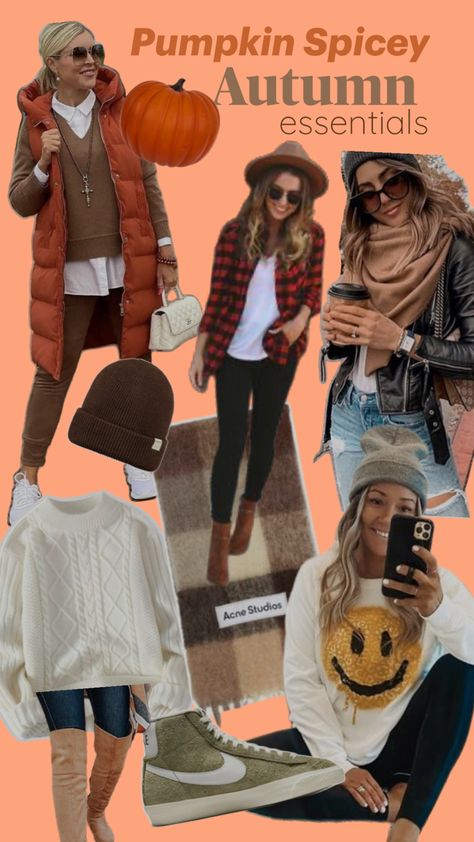 Pumpkin Spice-y Autumn Outfits Va Va Voom, Autumn Outfits, Fall Essentials, Easy Going, Pumpkin Spice, Fall Outfits, Acne Studios, Autumn Fashion