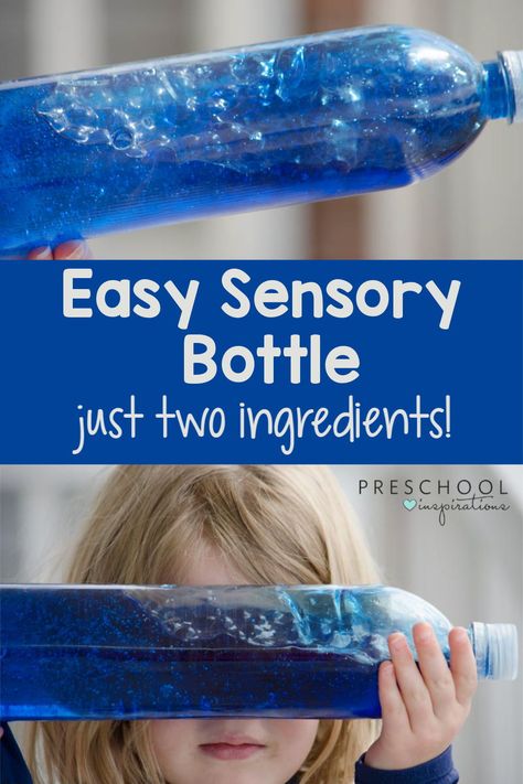 A great sensory bottle that is super affordable! With only two ingredients, it's the easiest DIY bottle there is. #preschool #sensory #sensorybottle Solar System Lesson Plans, Space Art Projects For Kids, Sensory Bottles Preschool, Solar System Lessons, Make A Solar System, Activity Ideas For Kids, Solar System Projects For Kids, Solar System Unit, Solar System Activities