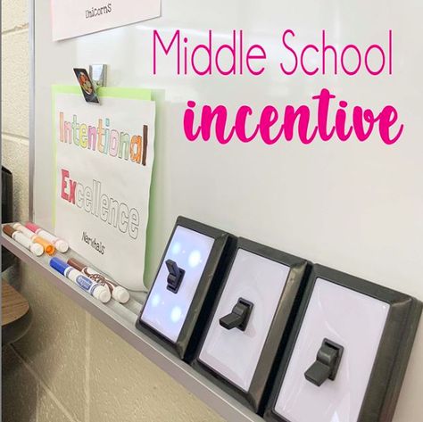 Middle School Incentives, Middle School Management, Middle School Classroom Themes, Middle School Behavior, Junior High Classroom, Middle School Classroom Organization, Middle School English Classroom, Student Incentives, Middle School Classroom Management