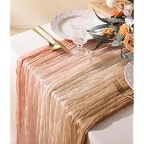 Brown And Pink Table Setting, Boho Table Runners, Fall Theme Table Decor, Fall Baby Shower Table Centerpieces, Fall Party Centerpieces For Table, Mom Brunch, Cheese Cloth Table Runner, Cheese Cloth Table, Fall Bridal Shower Decorations