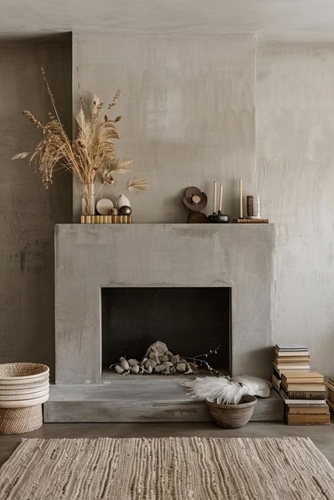 40 Modern Mantel Decor Ideas To Elevate Your Fireplace with Style Modern Country Fireplace, Modern Mantel Decor, Walnut Mantle, Modern Mantle Decor, Scandinavian Fireplace, Walnut House, Modern Mantle, Fireplace Walls, Modern Fireplace Mantels