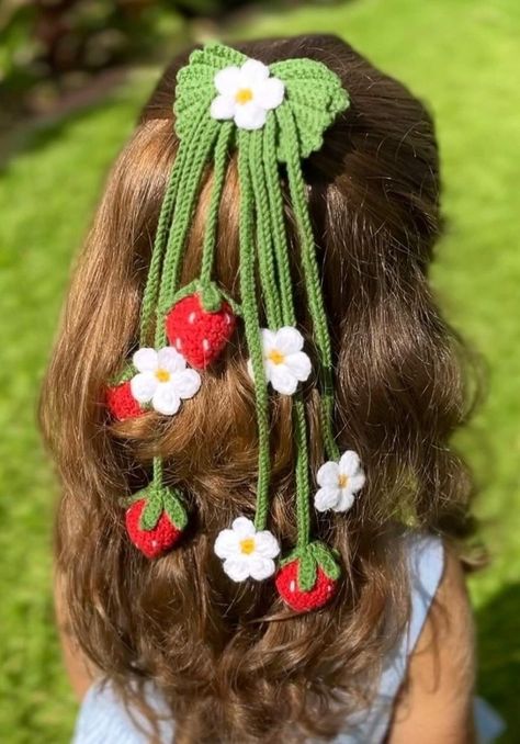 Diy Crochet Hair Accessories, Hair Accessories Crochet, Crochet Hair Bows, Easy Crochet Headbands, Crochet Flower Headbands, Crochet Hairband, Crochet Necklace Pattern, Baby Headbands Crochet, Crochet Hair Clips