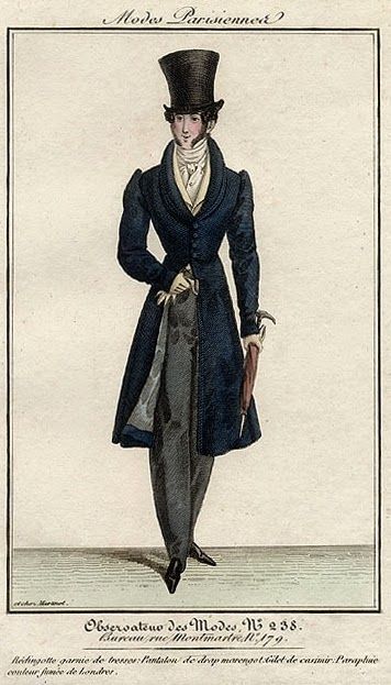 Observateur des Modes 1822 Vintage Mens Fashion Retro, Victorian Mens Fashion, Suspenders Men Fashion, 1820s Fashion, Vintage Men's Fashion, Fashion 1920s, 1830s Fashion, Fashion 1980s, Fashion 1940s