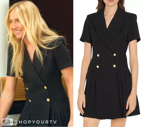 Owning Manhattan: Season 1 Savannah's Black Double Breasted Blazer Dress Owning Manhattan, Black Double Breasted Blazer, 2024 Era, Double Breasted Blazer Dress, Escape The Night, Dallas Cowboys Cheerleaders, Downward Dog, 90 Day Fiance, Brooklyn Nine Nine