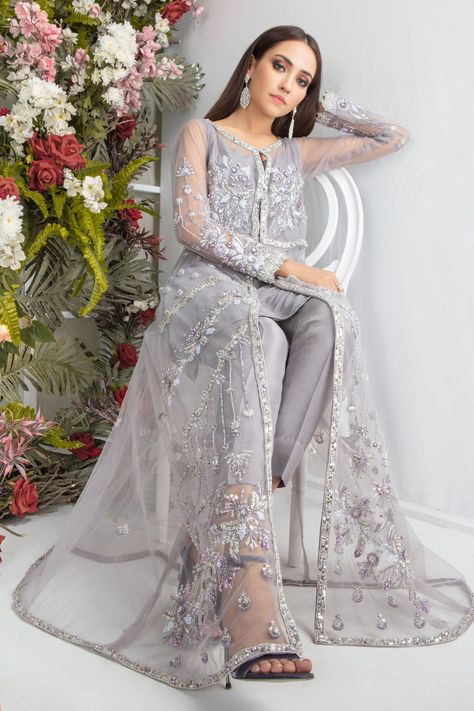 Pakistani Designer Online | Sarosh Salman | Luxury Pret & Wedding Wear Batik Print Dress, Net Dress, Lawn Dress, Elegant Attire, Block Dress, Pakistani Designers, Luxury Collection, Pakistani Outfits, Party Wear Sarees