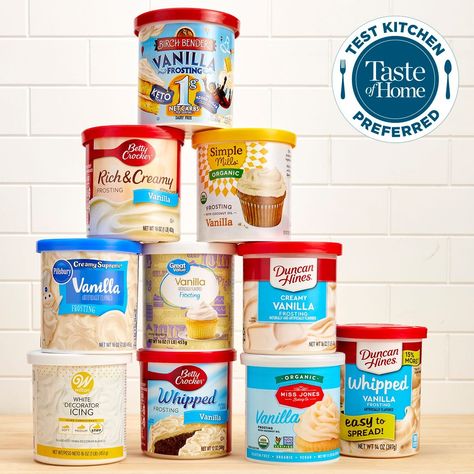 We Found the Best Store-Bought Frosting Icing For Cake Decorating, Icing For Cake, Store Bought Icing, Store Bought Frosting, Decorator Frosting, Canned Frosting, How To Make Frosting, Whipped Frosting, How To Make Icing