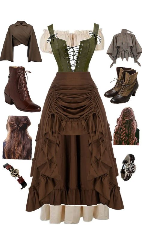 *supposed to be celtic* Cute Southern Outfits, Ranch Outfits, Wife Outfits, Pencemaran Udara, Trajes Country, Ren Faire Outfits, Rodeo Outfit, Halloween Costumes 2022, Cute Cowgirl