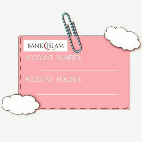 Bank Islam Account Template | Account bank template design, Credit card design, Thank you card design Public Bank Template Design Cute, Bank Islam Template Design Cute, Template Akaun Bank Islam, Bank Islam Template, Template Account Bank Islam, Bank Template Design, Cimb Bank Account Template, Account Number Template Design, Acc Bank Template