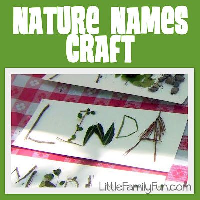 Nature Names Craft · Lesson Plans | CraftGossip.com Nature Names, Camping Activities For Kids, Summer Camp Activities, Name Crafts, Nature Camping, Forest School, Outdoor Learning, Camping Theme, Camping Activities