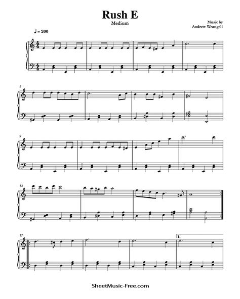 Music Pieces Piano Sheet, Piano Music Sheet For Beginners, Rush E Piano Easy, Good Piano Songs, Rush E Flute Sheet Music, Rush E Violin Sheet Music, Free Piano Sheet Music Printables Easy, Rush E Piano Notes, Easy Piano Sheet Music For Beginners Free Printable