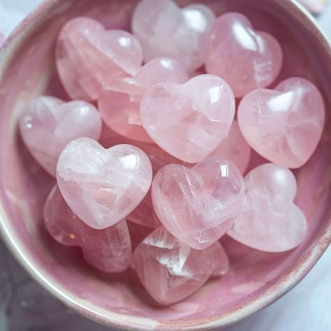 Rose quartz is the perfect crystal to attract love. If you're trying to manifest a new relationship, place some rose quartz in your home. You can put some in your living areas, on your bedside table, or under your pillow. Rose Quartz Crystal Aesthetic, Rose Quartz Astethic, Crystals For Beginners, Spiritual Rose Quartz Crystals, Heart Rose Quartz, Rose Quartz Color, Pink Rose Quartz Spiritual Crystals, Attract Love, New Relationship