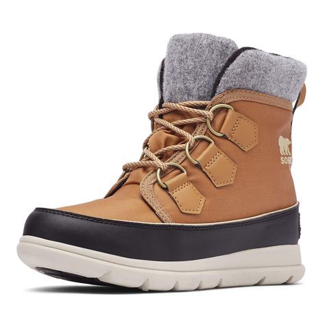 PRICES MAY VARY. Waterproof bootie construction. Fabric Type: Leather style: Snow Boots outer material: Smooth Leather closure type: Slip-On Water Proof Shoes, Sorel Explorer, Sorel Boots Womens, Stylish Winter Boots, Comfy Boot, Womens Waterproof Boots, Sorel Boots, Waterproof Winter Boots, Light Rain