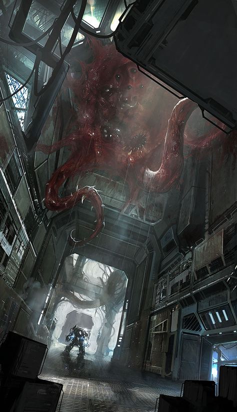 DARK PRESENCES on Behance Arte Zombie, Sci Fi Environment, Alien Concept, Cosmic Horror, Sci Fi Horror, 다크 판타지, Alien Concept Art, Monster Concept Art, Call Of Cthulhu