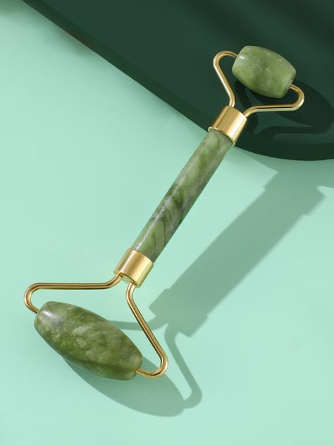 Green  Collar  Stone  Beauty Rollers Embellished   Beauty Tools Face Stone, Derma Facial, Asian Medicine, Jade Face Roller, Facial Massage Roller, Facial Massage Tool, Jade Crystal, Face Roller, Jade Roller