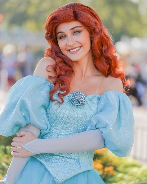 Becky on Instagram: “So glad that Ariel is part of our world 😄. . . . . . . . . .  #disneyland #disneylandcalifornia #disneyland_anaheim #disneylandresort…” Ariel Disneyland, Disneyland Face Characters, Ariel Disney, Ariel Dress, Disney Face Characters, Disney Princess Ariel, Princess Pictures, Disney Cosplay, Princess Ariel