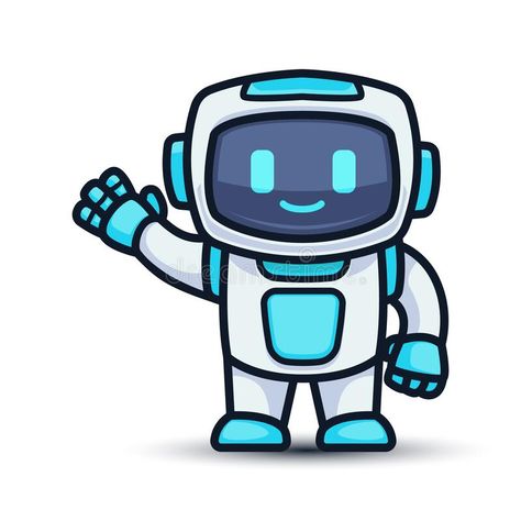 Robot cute mascot design illustration. Vector template with white isolated backg #Sponsored , #AFFILIATE, #paid, #mascot, #Robot, #illustration, #design Robot Cartoon Illustrations, Cool Robot Art, Robot Vector Illustration, Robot Concept Art Cute, Robotic Illustration, Cute Robot Drawing, Robot Illustration Design, Robot Drawing Ideas, Cute Robot Illustration