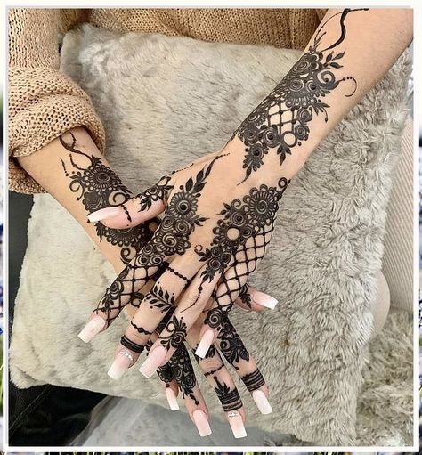 Looking for unique henna designs? Look no further than Hand Designz! Our talented artists will create a design that perfectly represents your personality and style. Tattoo Baddie, Indian Henna Designs, Unique Henna, Henna Style Tattoos, Jagua Henna, Eid Mehndi Designs, Henna Tattoo Hand, Henna Tattoo Designs Hand, Modern Henna Designs