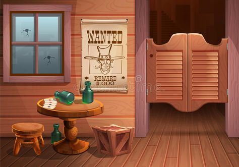 Wild west background scene - door of the saloon, table with chair and poster wit , #sponsored, #door, #saloon, #table, #scene, #Wild #ad Wild West Background, Batman Book, Cowboys Bar, Cowboy Shop, Western Games, Western Saloon, Cowboy Posters, Cool Album Covers, Western Parties