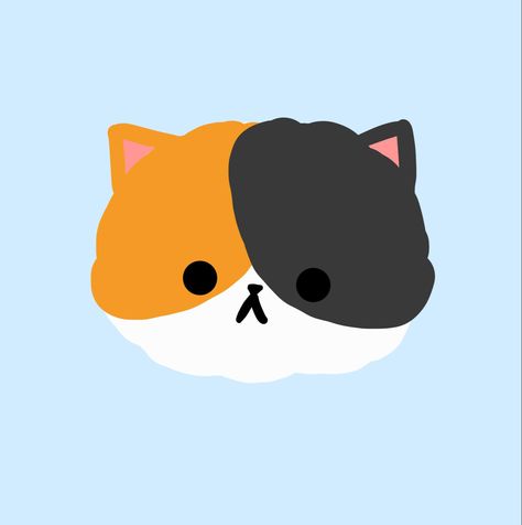 #calico #cat #cute #kitten #widget #blue #kawaii Cute Calico Cat Drawing, Calico Cat Nails, Calico Cat Aesthetic, Calico Cat Drawing, Calico Cat Art, Gato Calico, Aesthetic Widgets, Ceramics Art, Phone Inspo