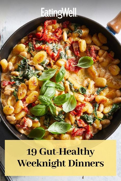 These high-fiber recipes have lots of gut-healthy ingredients, like beans, broccoli and apple, so you can end your day with something healthy and delicious in just half an hour. High Fiber Dinner, Healthy Gut Recipes, Gut Health Recipes, Budget Recipes, Health Dinner, High Fiber Foods, Vegetarian Dinners, Healthy Comfort Food, Health Dinner Recipes