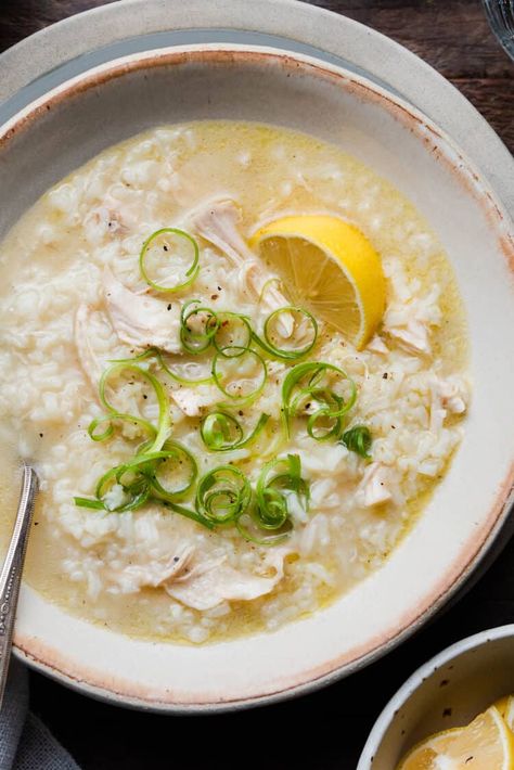 Arroz Caldo Filipino Recipe, Brunch Bowl, Chicken Arroz Caldo, Filipino Beef Stew, Caldo Recipe, Filipino Rice, Easy Filipino Recipes, Kung Pao Chicken Recipe, Rice Soup Recipes