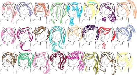 Mlp Mane Styles My Little Pony Hairstyles, Mlp Hairstyles, My Little Pony Hair, Pony Hairstyles, Hair Sketch, I'm Tired, My Little Pony Drawing, My Little Pony Characters, Mlp Pony