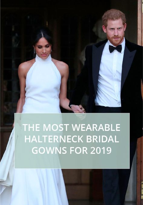 Halterneck Wedding Dress | Wedding Dress | bRidal Gown | Bridal Fashion | Bridal Style | Meghan Markle Wedding Dress | Evening Gown | Wedding Planning Wedding Dress High Neckline, High Neckline Wedding Dress, Halterneck Wedding Dress, Mermaid Bride Dresses, Evening Gown Wedding, Indian Bride Dresses, Princess Bride Dress, Boho Bride Dress, Meghan Markle Wedding Dress