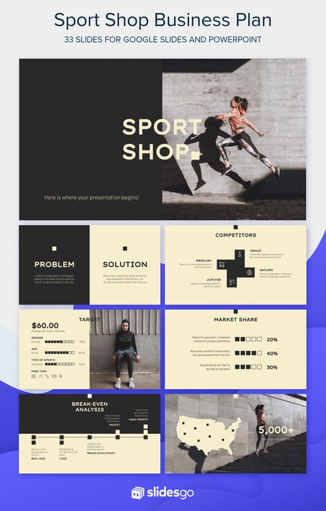 Sports Presentation Design, Sports Ppt, Sports Presentation, Pitch Presentation, Ppt Template Design, Business Plan Presentation, Presentation Deck, Slides Design, Sport Shop