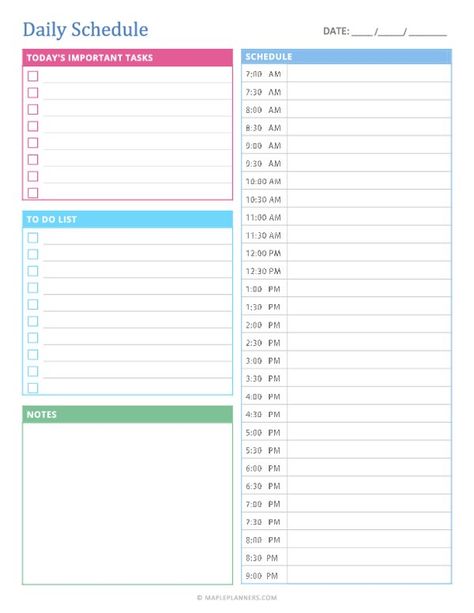 Free Printable Daily Schedule Template Good Notes Daily Planner, Printable Daily Schedule, Daily Schedule Printable, Daily Schedule Kids, Daily Routine Schedule, Advent Calendar Activities, Bingo For Kids, Daily Planner Printables Free, Aquarium Maintenance