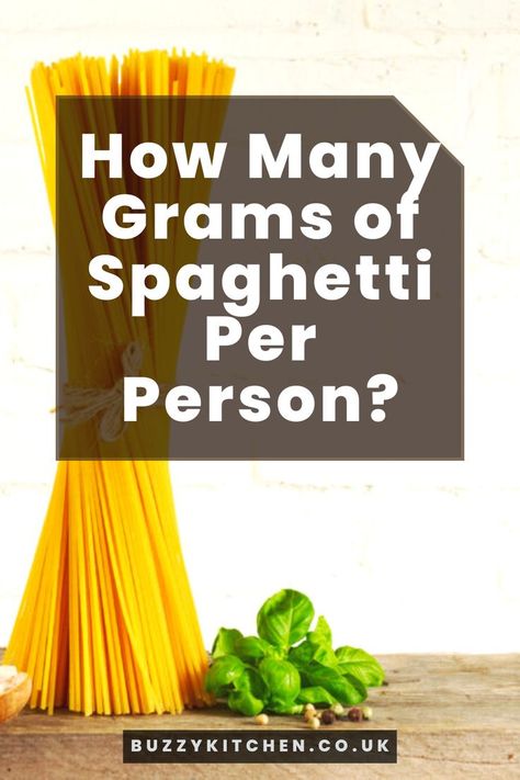 Not sure how many grams of spaghetti per person to cook? I’ve got the answers you’re looking for, plus a few pasta cooking & storage tips n’ tricks >>> Buzzy Kitchen | Pasta Ideas | Pasta Portion Sizes | How Much Spaghetti? Pasta Portion Size, Food Portion Sizes, Pasta Ideas, Portion Sizes, Storage Tips, How To Cook Pasta, How Many, Helpful Hints, Side Dishes