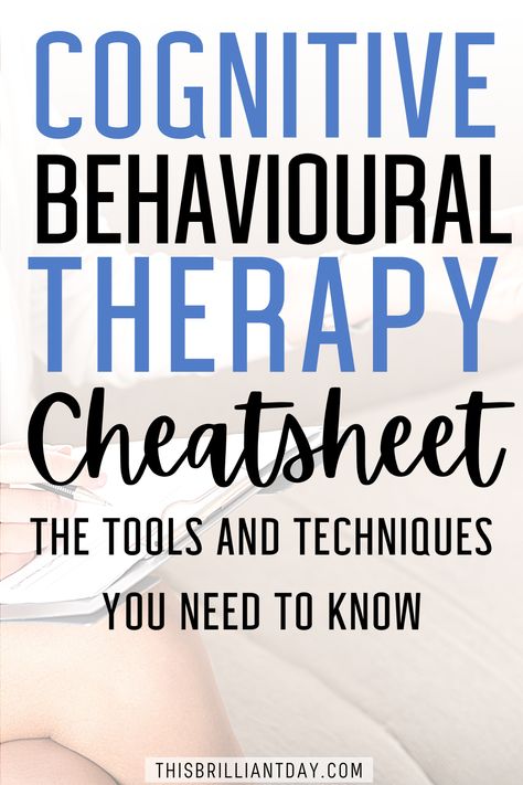 What is Cognitive Behavioural Therapy? This helpful cheatsheet covers the key principles of CBT that will help you transform your life. To learn more about CBT, visit my blog post where I explain more about the CBT model and go into detail about 7 things I learned while studying Cognitive Behavioural Therapy. I also list the CBT books that I found valuable and informative. Social Work Therapy Activities, Cbt Techniques Free Printable, Cbt Group Therapy, Cognitive Behavior Therapy Journal, Cbt Workbook For Adults, Cbt Therapy Homework, Cbt Therapy Cheat Sheet, Things I Learned In Therapy, What Is Cbt Therapy