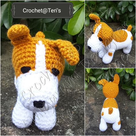 Ravelry: Jack Russell Puppies by Crochet at Teri's Jack Russell Puppies, Jack Russell, Dinosaur Stuffed Animal, Puppies, Crochet, Pattern, Animals