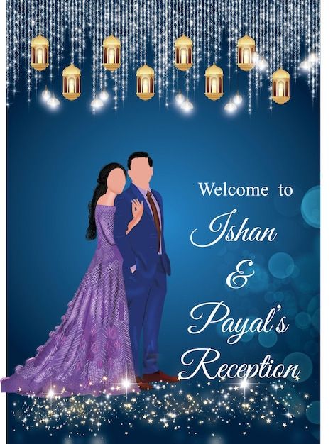 Vector reception banner | Premium Vector #Freepik #vector #reception #poster-template #wedding-invitation-template #reception-invitation Reception Invitation Cards, Reception Poster, Indian Invitation, Indian Invitations, Wedding Caricature, Wedding Welcome Board, Reception Invitation, Wedding Reception Invitations, Welcome Boards