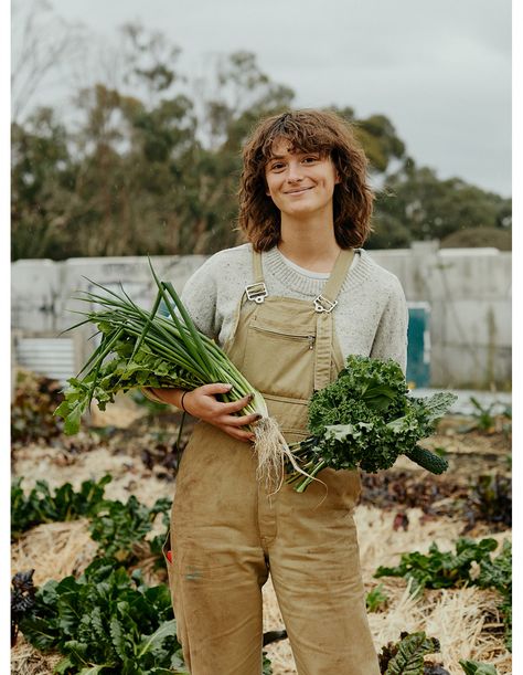 Garden Outfit, Vegetable Harvest, Family Backyard, Urban Farmer, Farm Lifestyle, Melbourne Food, Food Hub, Most Beautiful Gardens, Gardening Outfit