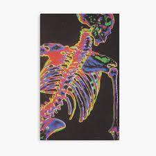 Thermal Skeleton, Skeleton Poster, Skeleton Sticker, Pretty Journals, Skeleton Art, Art Bag, Rainbow Stickers, Trippy Art, Greeting Card Design