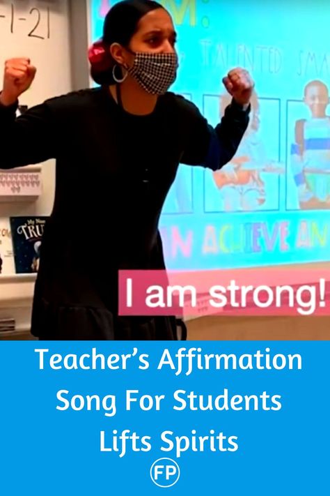 Pre K Affirmations, Morning Affirmations For Students, Student Affirmations Classroom, Motivational Songs For Students, Positive Quites, Song For Her, Classroom Motivation, People On Social Media, Street People