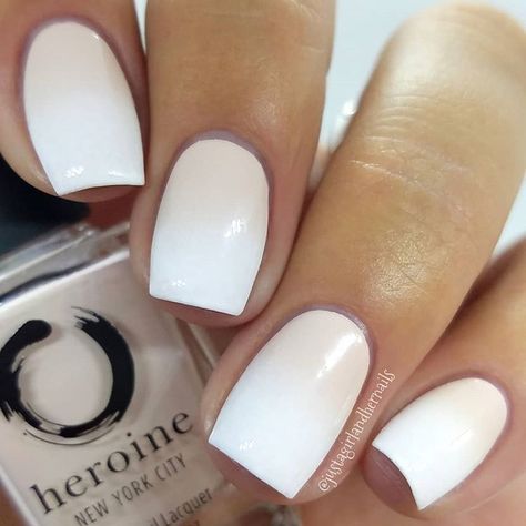 French gradient with @heroine.nyc Nude Attitude! ☕ I also use Nude Nail Polish, Neutral Nails, Bridal Nails, French Tip Nails, My Nails, Nail Decorations, Nail Polish Colors, Perfect Nails, Nude Nails