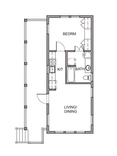 Cottage Court, One Bedroom House Plans, 1 Bedroom House Plans, One Bedroom House, Narrow Lot House, 1 Bedroom House, Shed To Tiny House, Tiny House Layout, Best Tiny House