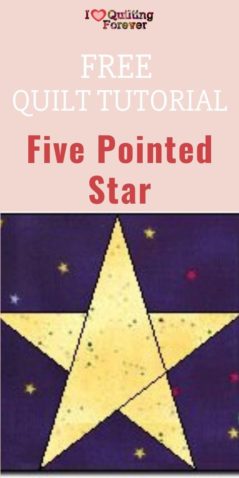 Five Pointed Star is listed on our Top 3 Free 5 Point Star Quilt Pattern. Click the link to see the FREE Quilt tutorial. Star Quilt Blocks Sewing Patterns, Five Point Star Quilt Block, Showering Stars Free Quilt Pattern, Paper Piece Star Free Pattern, Star Blocks Pattern, 5 Pointed Star Quilt Pattern, 5 Point Star Quilt Blocks Pattern Free, Paper Piecing Stars Free Pattern, Five Point Star Quilt Pattern